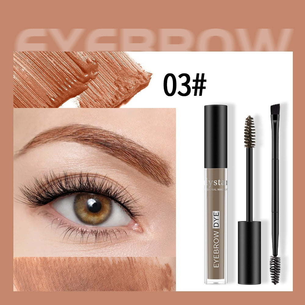 Makeup Liquid Eyebrow Cream Double-headed Eyebrow Brush Wild Natural Long Lasting Shaping Waterproof And Sweat-proof - Heritage cosmetics and beauty care