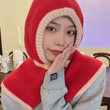 Women's Warm Knitted Hooded Scarf - Heritage cosmetics and beauty care