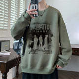 Autumn And Winter Brushed Hoody Pu Handsome Long Sleeve