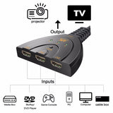 3 Port 4K HDMI 2.0 Cable Auto Splitter Switcher 3x1 Adapter HUB 3D 3 To 4K 2K 3D Mini 3 Port HDMI-compatible - Heritage cosmetics and beauty care