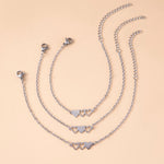 Love Heart Charms Chain Bracelets For Sisters Best Friends - Heritage cosmetics and beauty care