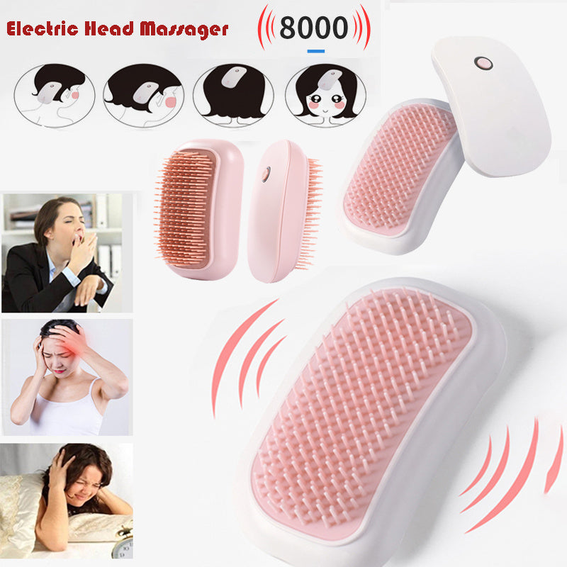 Electric Scalp Massager Scalp Massage Machine Head Massager Scraper Head Scratcher Mini Hair Massage Scalp Scrub Brush - Heritage cosmetics and beauty care