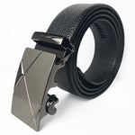 Scratch-resistant Edging Microfiber Belt Men's Automatic Buckle With Lychee Pattern - Heritage cosmetics and beauty care