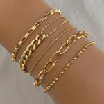 Hip Hop Snake Bone Chain Bracelet Suit Vintage - Heritage cosmetics and beauty care