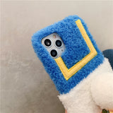 Autumn And Winter Plush Cute Duck Butt Mobile Phone Shell Winter Super Cute Heritage cosmetics and beauty care