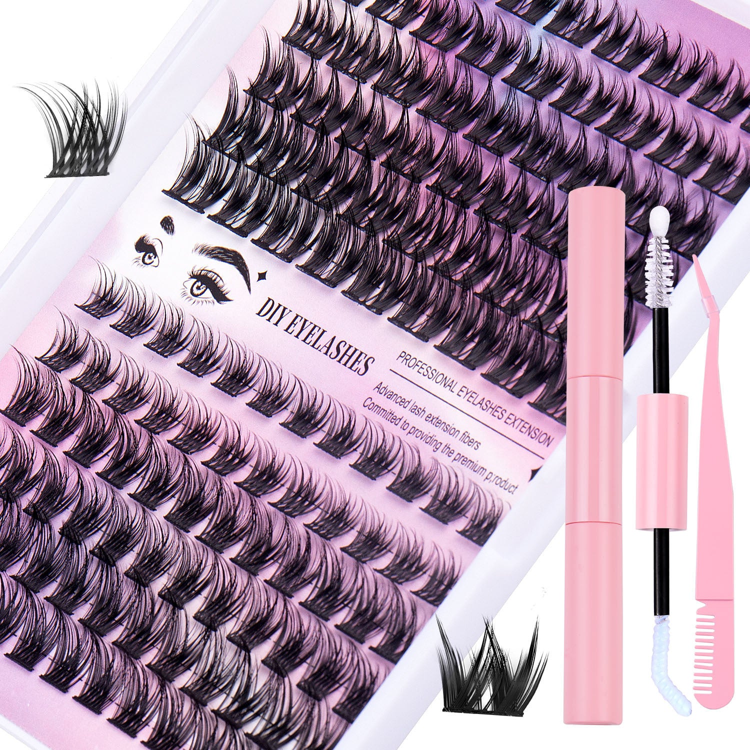 Segmented Hairy Fishtail Wheat Lazy Trilogy False Eyelashes - Heritage cosmetics and beauty care