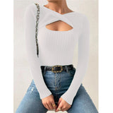 European And American Irregular Hollow Pullover Sweater - Heritage cosmetics and beauty care