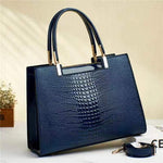 Women's Fashion Crocodile Pattern Shoulder Crossbody Handbag Heritage cosmetics and beauty care