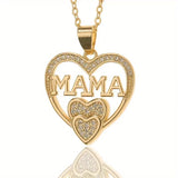 Simple Cold Style MOM Pendant Mother's Day MAMA Necklace - Heritage cosmetics and beauty care