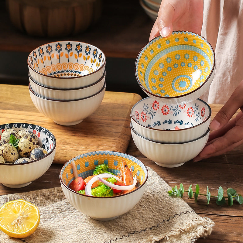 Tableware Ceramic Bowl Household Rice Bowl - Heritage cosmetics and beauty care