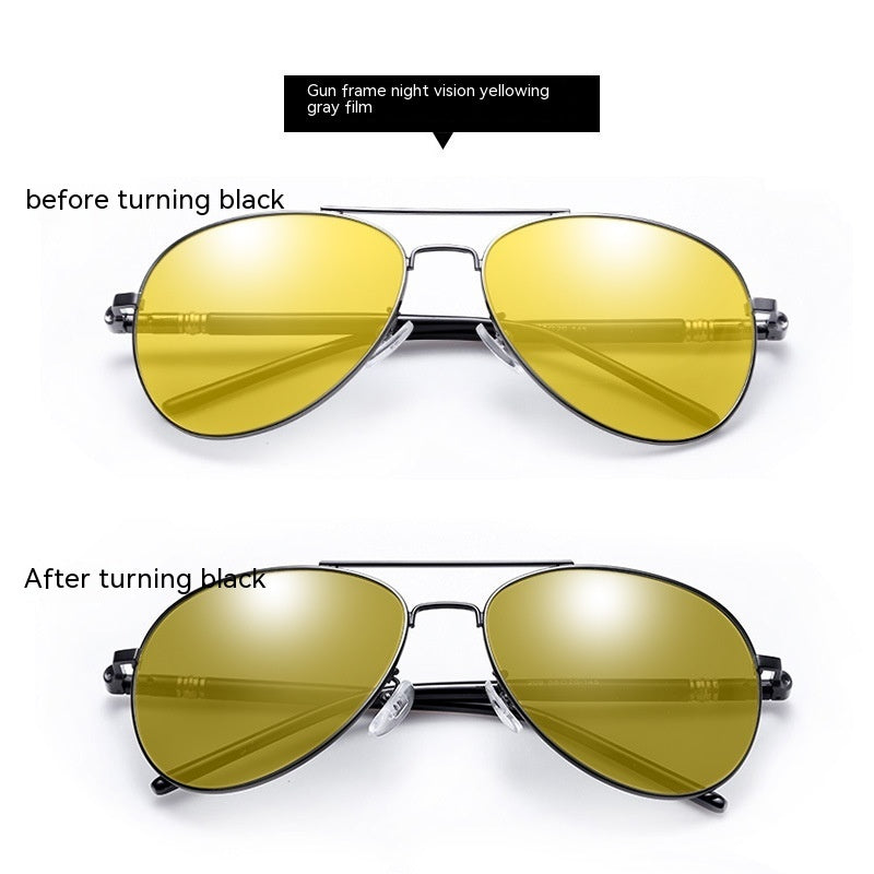 209 Polarized Sunglasses Color Changing Day And Night Dual-purpose Sunglasses Aviator Sunglasses Glasses For Driving - Heritage cosmetics and beauty care