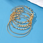 Hip Hop Snake Bone Chain Bracelet Suit Vintage - Heritage cosmetics and beauty care