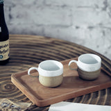 Nordic style stoneware coffee cup