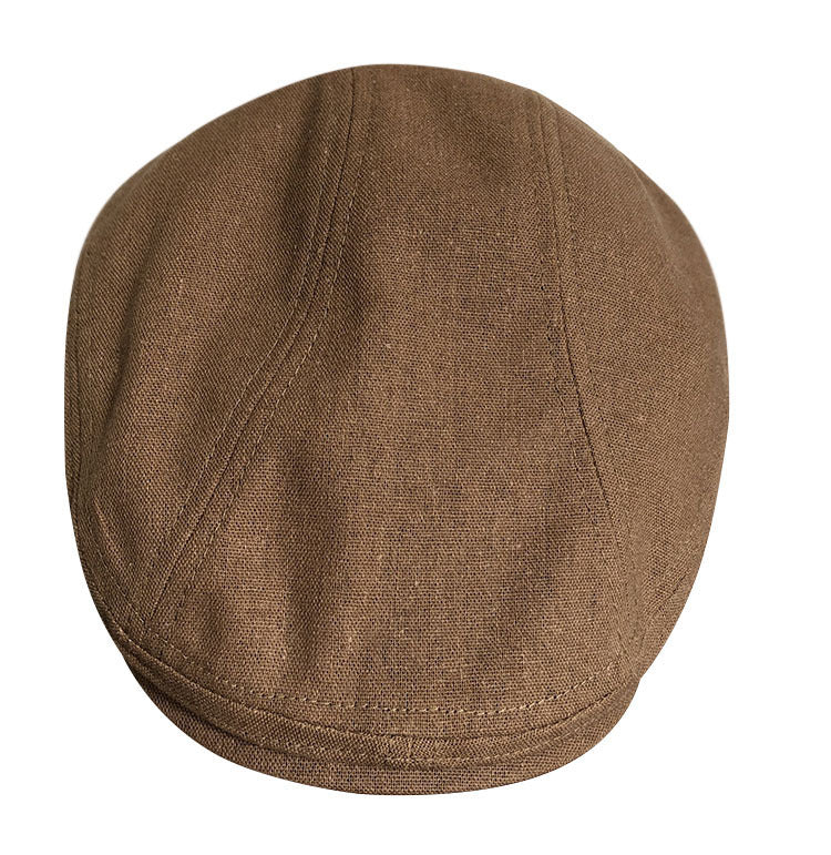 Single Layer & Thin Peaked Hat Vintage Linen Beret Springsummer Breathable Peaked Hat Men's And Women's Hats - Heritage cosmetics and beauty care