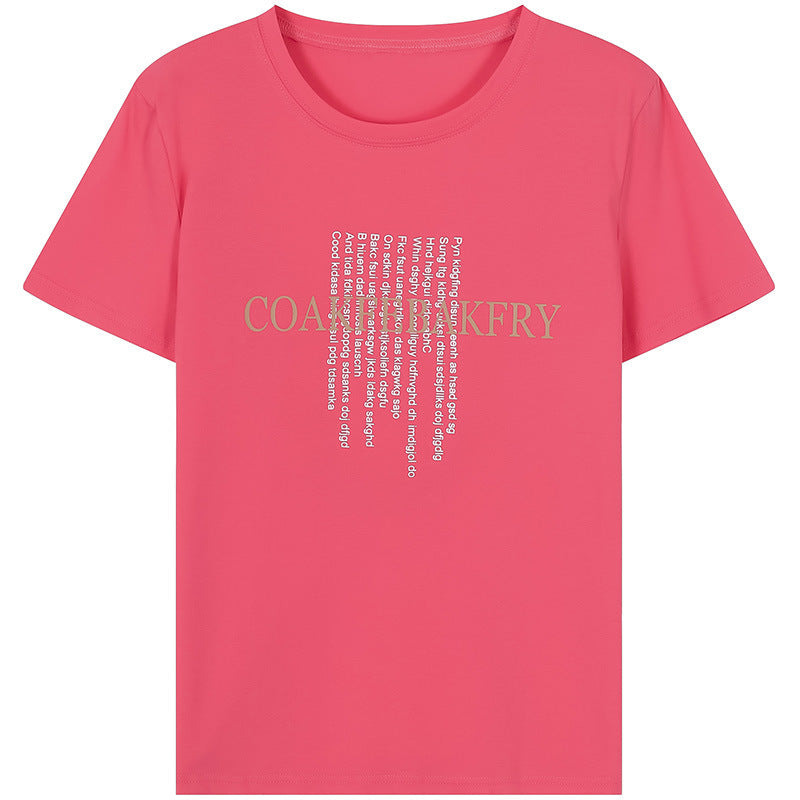 Women's loose t-shirts cotton student shirts - Heritage cosmetics and beauty care