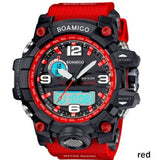 BOAMIGO brand men sports watches dual display analog digital LED Electronic quartz watches 50M waterproof swimming watch F5100 - Heritage cosmetics and beauty care