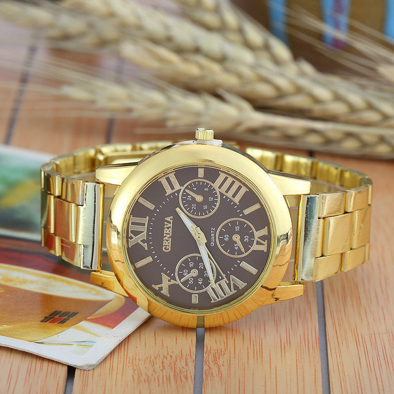 Quartz watch with steel strap - Heritage cosmetics and beauty care