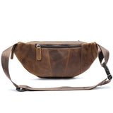 Retro Casual Men's Leather Belt Bag