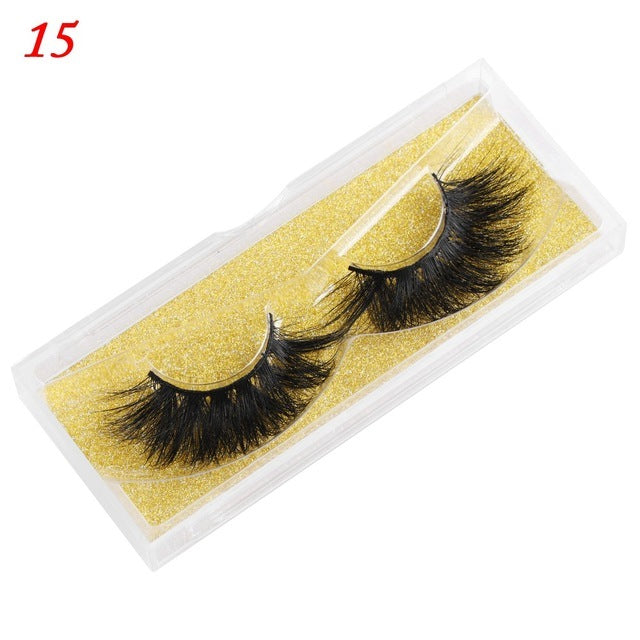 100% Mink Eyelashes 25mm Wispy Fluffy Fake Lashes - Heritage cosmetics and beauty care