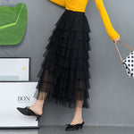 Women's Gauze Skirt New Mid-length Heavy Industry Net Yarn Skirt - Heritage cosmetics and beauty care