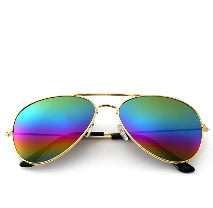 A new generation of color film UV reflective metal Sunglasses Polarized Sunglasses ladies fashion sunglasses - Heritage cosmetics and beauty care