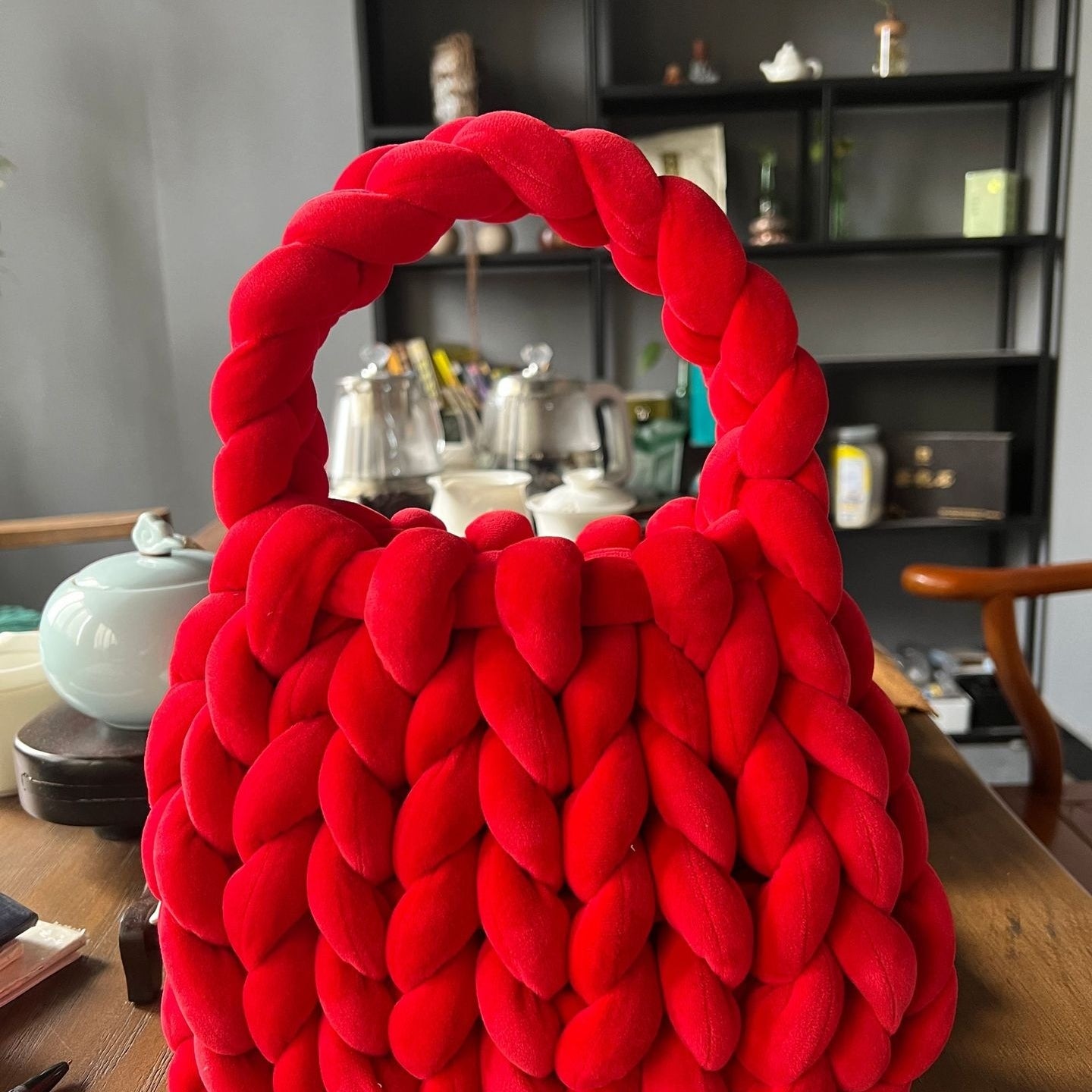 Diy Hand Woven Bag Women Heritage cosmetics and beauty care