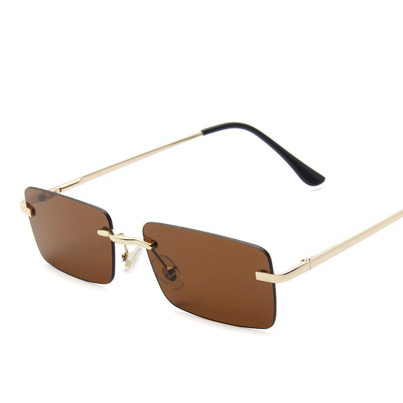 Rimless sunglasses women square - Heritage cosmetics and beauty care