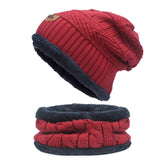 Autumn Winter Hats And Scarves For Men And Women With Velvet Thick - Heritage cosmetics and beauty care