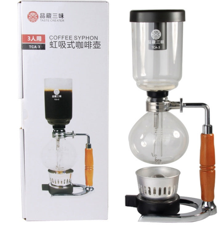 Siphon Coffee Maker Tea Pot Vacuum Coffeemaker Glass Machine Heritage cosmetics and beauty care