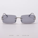 Rimless cut edge sunglasses - Heritage cosmetics and beauty care