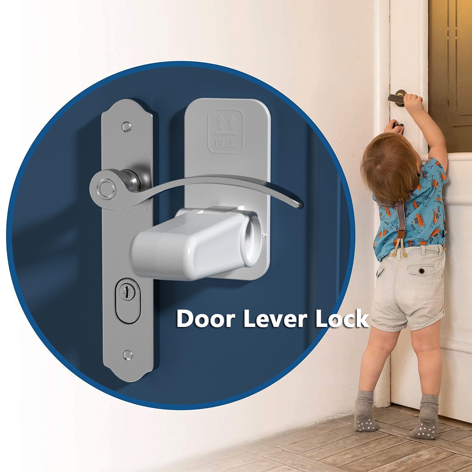 Door Lever Lock Child Pets Safety Lock Door Handle Fixed Anti-theft For Door Children Safety Care Door Stops - Heritage cosmetics and beauty care