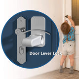 Door Lever Lock Child Pets Safety Lock Door Handle Fixed Anti-theft For Door Children Safety Care Door Stops - Heritage cosmetics and beauty care