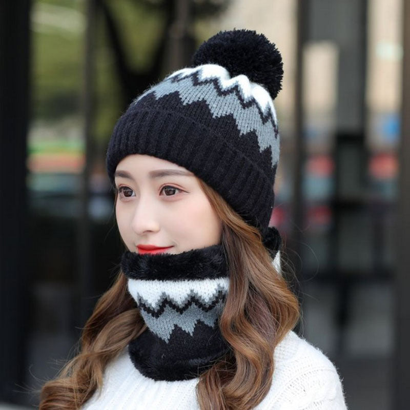 Women's Woolen Hats Bib Cycling Fleece Thickening - Heritage cosmetics and beauty care