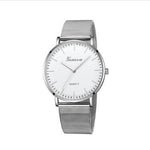 Fashion Casual Watches Womens Men GENEVA Womens Classic Quartz Stainless Steel Wrist Watch Bracelet Watches - Heritage cosmetics and beauty care