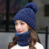 Women's Winter Fleece Fashion Hats Two Piece Set - Heritage cosmetics and beauty care