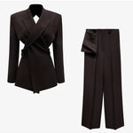 Blazer + straight casual trousers - Heritage cosmetics and beauty care