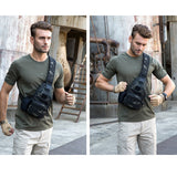 Charging port Canvas Backpack waist bag - Heritage cosmetics and beauty care