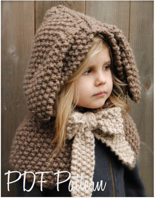 Baby Girls Hats Handmade Kids Winter Hats Wrap Bear Scarf Caps - Heritage cosmetics and beauty care