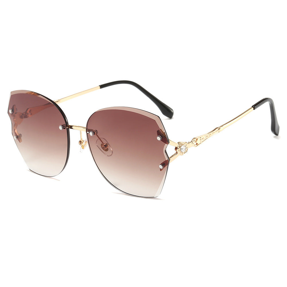 Women's frameless trimmed sunglasses - Heritage cosmetics and beauty care