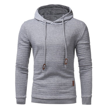 fo Square Pattern Quilted Classic  Men's  Casual Hoodies Men Heritage cosmetics and beauty care