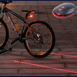 Bicycle Tail Light (5LED+2Laser) - Heritage cosmetics and beauty care