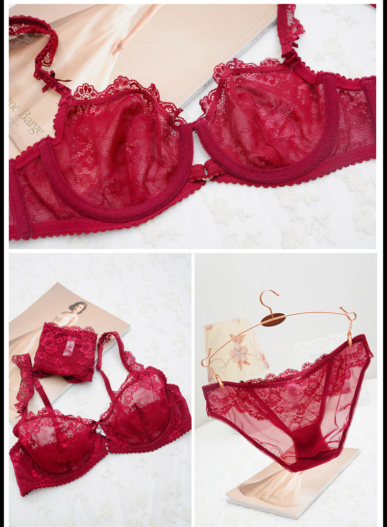 Sheer Lace Bra Spongeless Set - Heritage cosmetics and beauty care