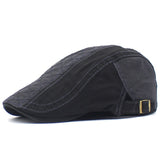 Cotton Washed Cotton Cap Plaid Embroidery Advance Hats Spring - Heritage cosmetics and beauty care