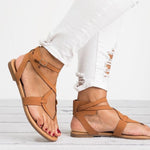 Women's flat sandals - Heritage cosmetics and beauty care