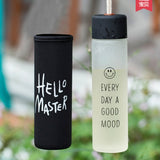 Glasses portable cups kids creative water bottles Korea lovely simple - Heritage cosmetics and beauty care