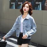 Real Shot Casual Denim Jacket Women Loose Short - Heritage cosmetics and beauty care