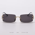 Rimless cut edge sunglasses - Heritage cosmetics and beauty care