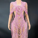 Celebrate Crystal Sequin Evening Gown - Heritage cosmetics and beauty care