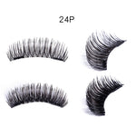 3D double magnet false eyelashes 24P double magnet false Mascara free magnetic false eyelash double magnet eyelashes - Heritage cosmetics and beauty care