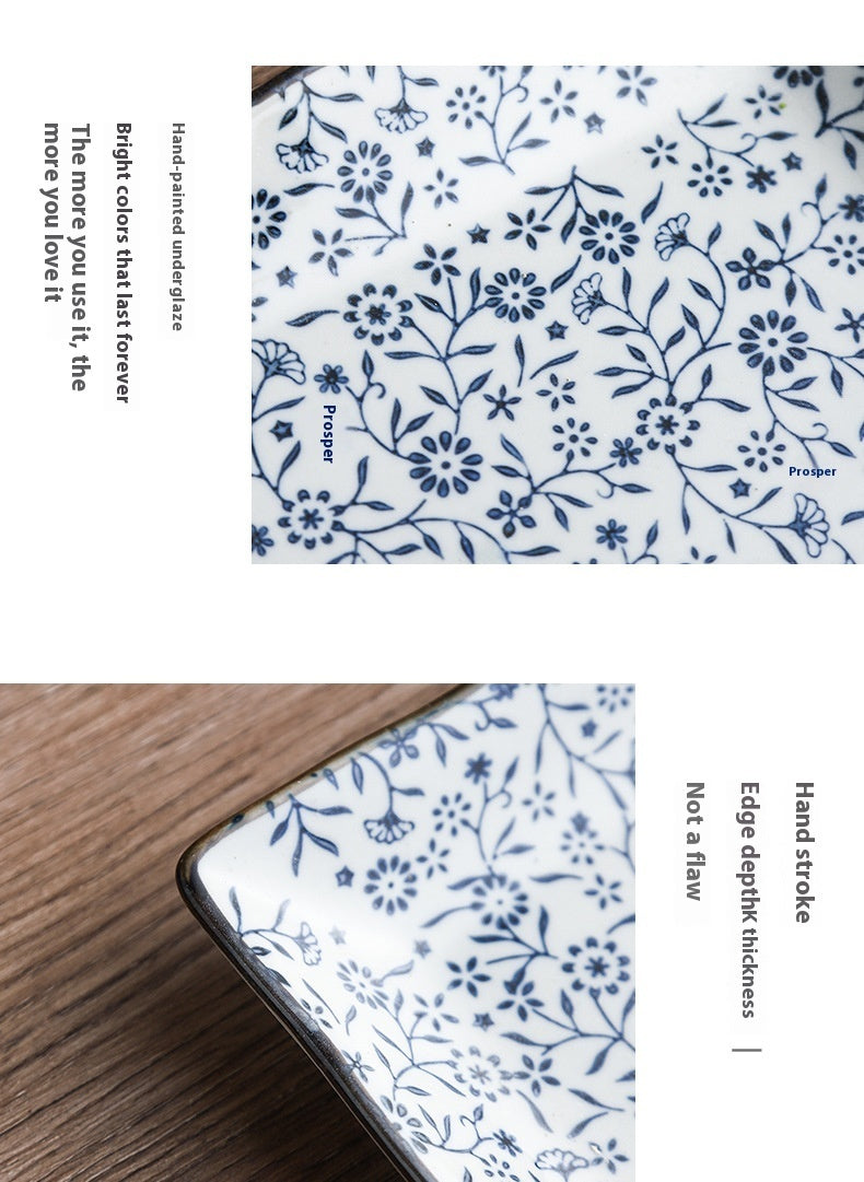 Ceramic Underglaze Antique Tableware Features Cold Dish Plate - Heritage cosmetics and beauty care